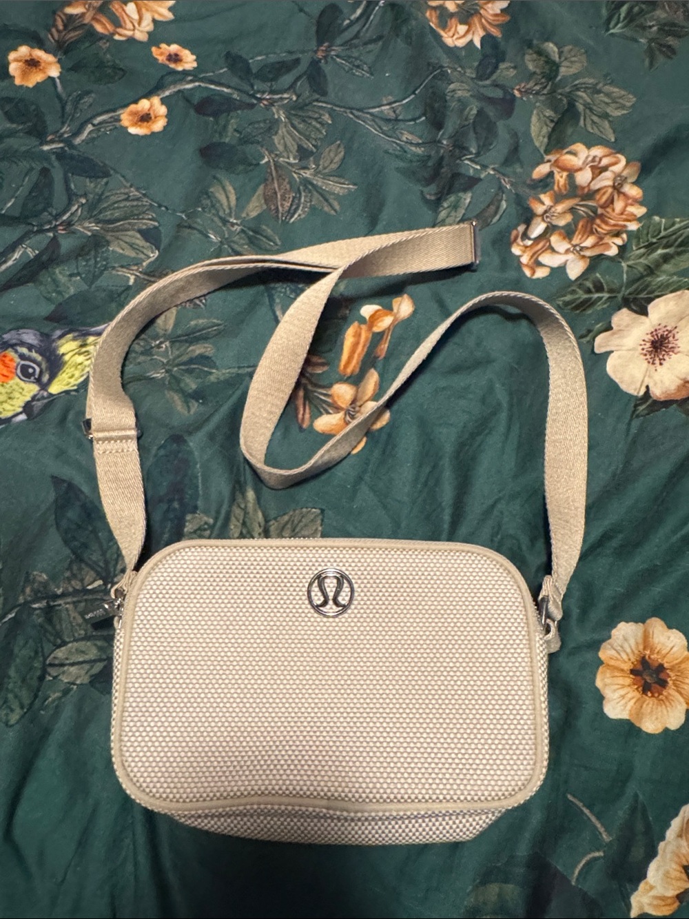 lululemon athletica Champagne Textured Crossbody Bag
